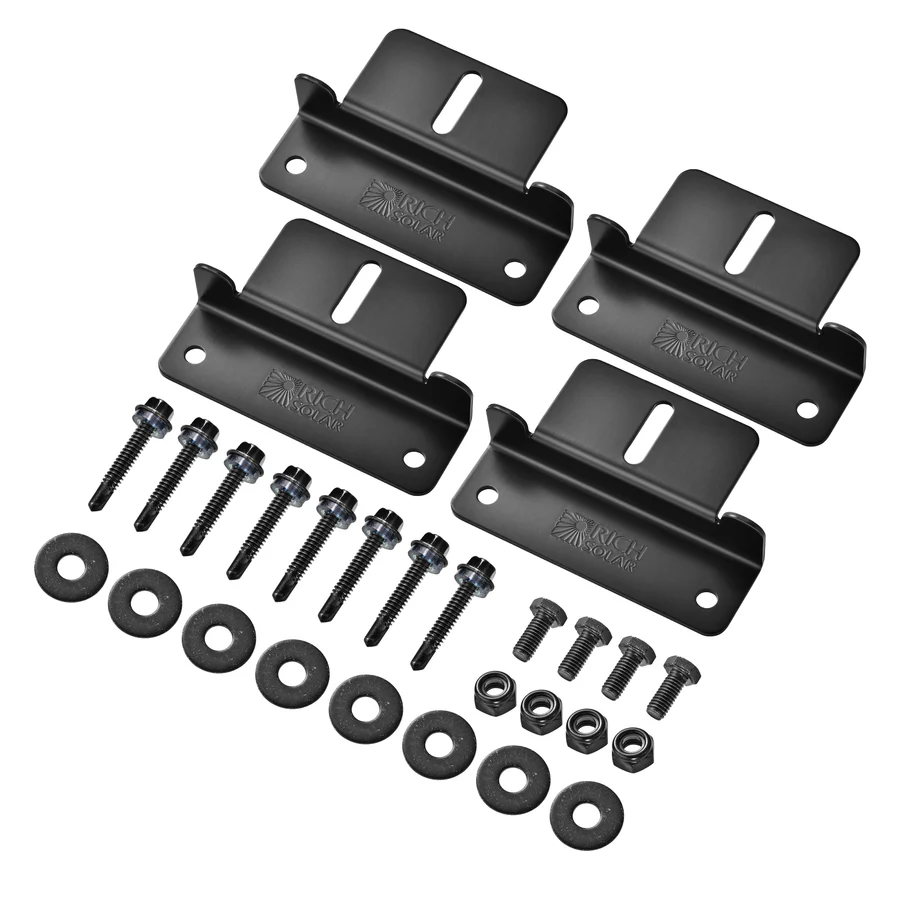 Mounting Hardware Z Brackets Black 1 Mounting Hardware Z Brackets Black