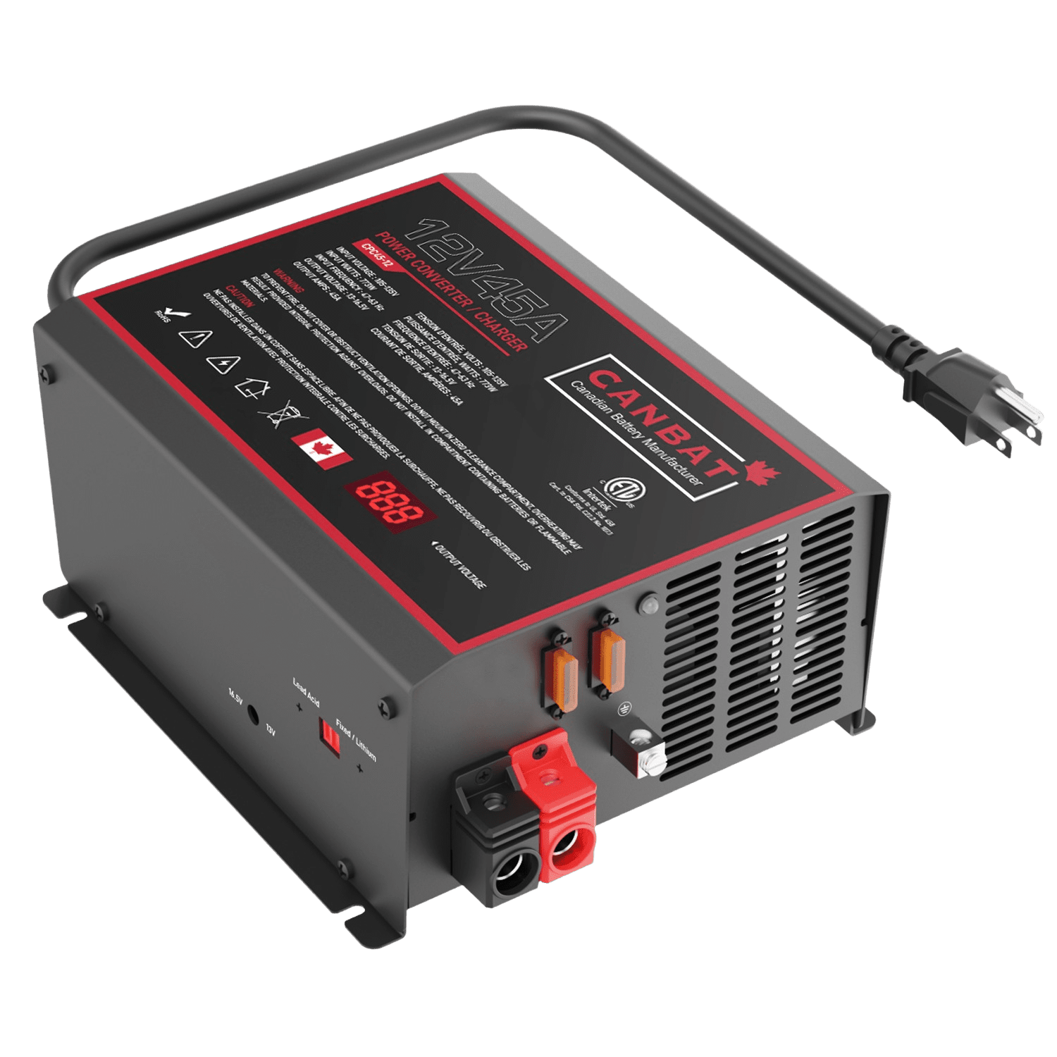 12V 45A Power Converter Charger 1 CPC45-12 is a 12V 45A Power Converter Charger for RV and other applications