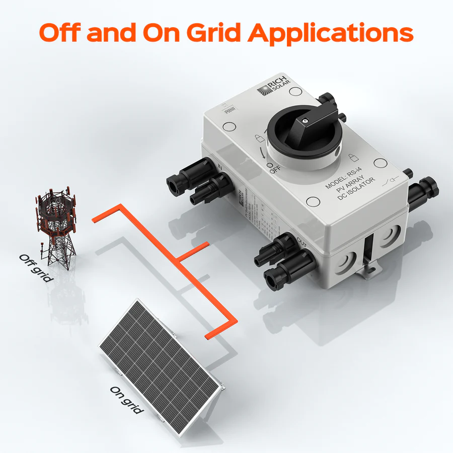 Solar PV DC Quick Disconnect Switch 1500V 55 Amps 4 Solar PV DC Quick Disconnect Switch 1500V 55 Amps - Image 4