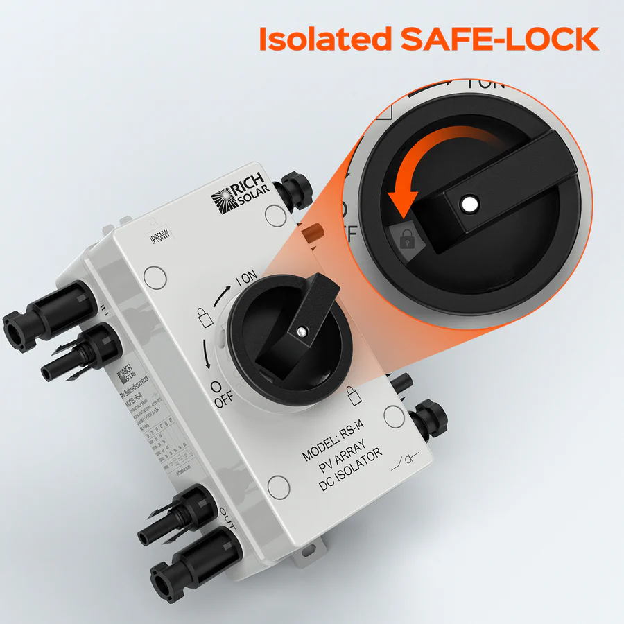 Solar PV DC Quick Disconnect Switch 1500V 55 Amps 5 Solar PV DC Quick Disconnect Switch 1500V 55 Amps - Image 5