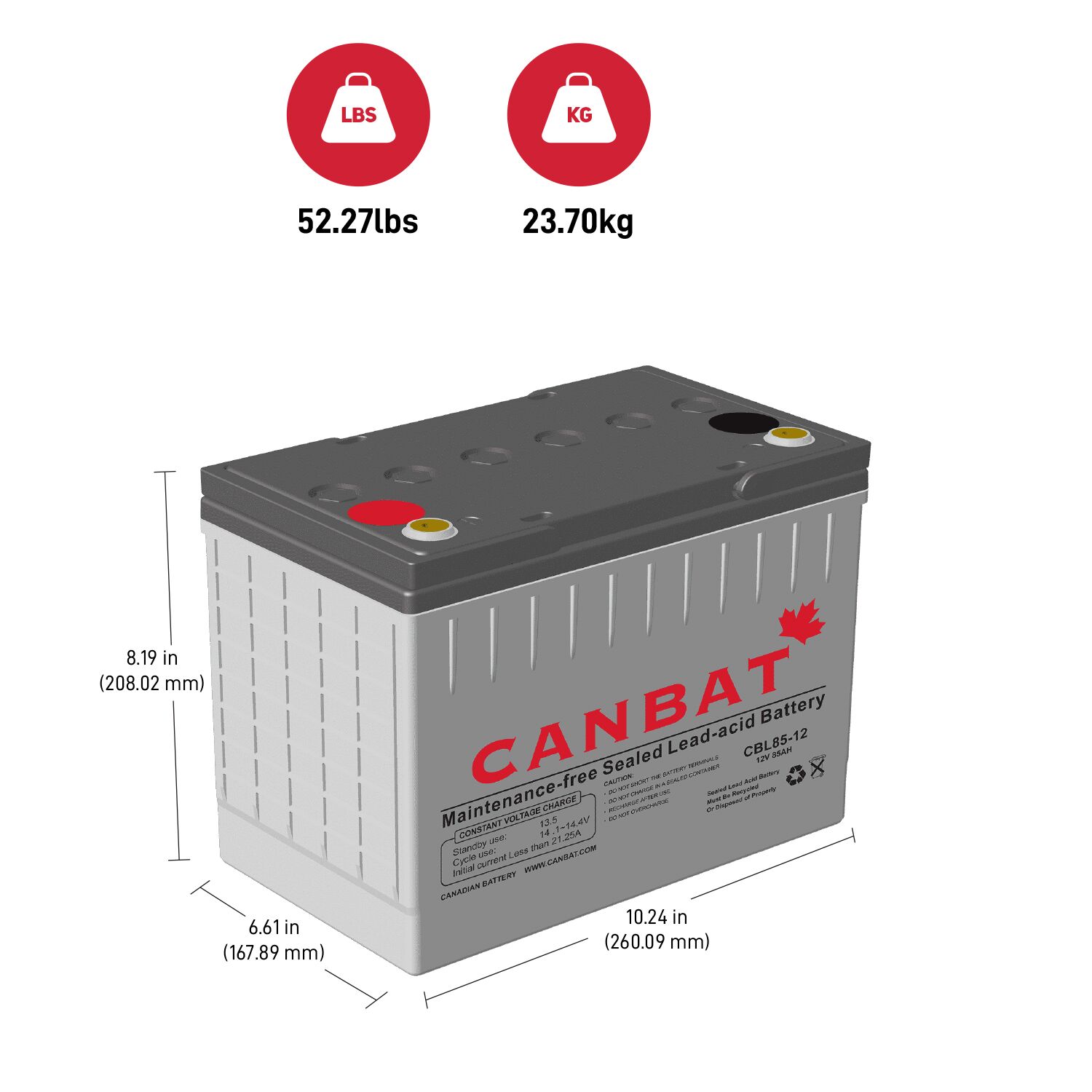 12V 85Ah SLA Battery 2 12V 85AH SLA BATTERY DIMENSIONS