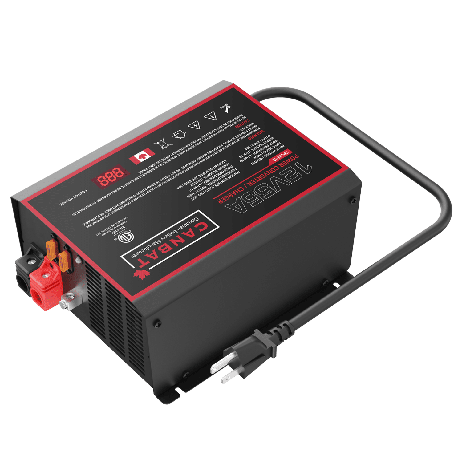 12V 55A Power Converter Charger 3 55A RV Converter Charger 12V