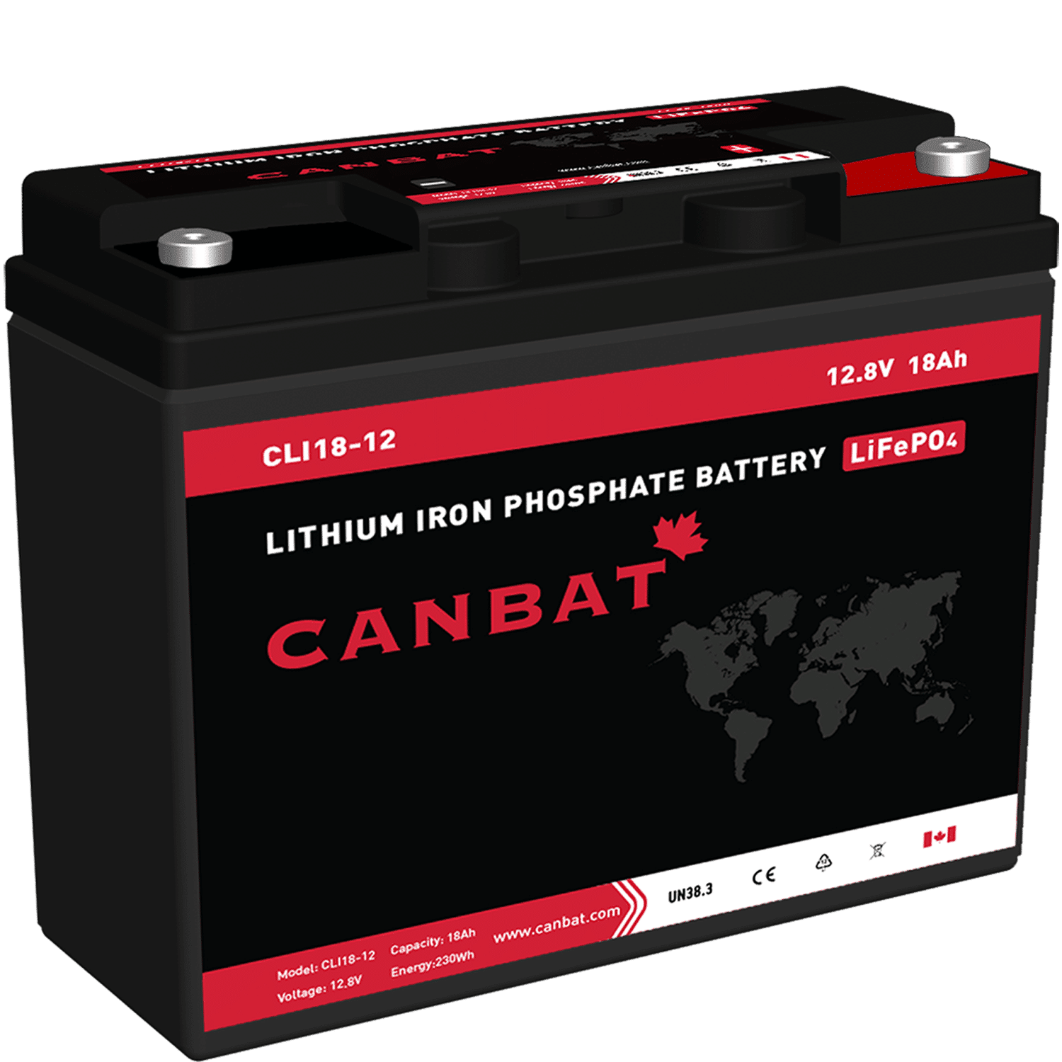 12V 18Ah Lithium Battery 1 12V 18Ah Lithium Battery (LiFePO4) Canadian made lithium batteries