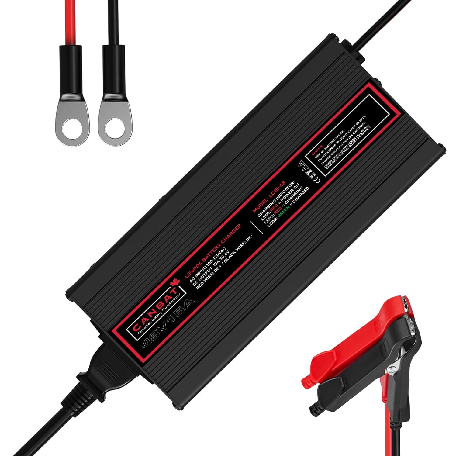 48V 15A Lithium Battery Charger (LiFePO₄) 1 48V 15A Lithium Battery Charger (LiFePO₄)