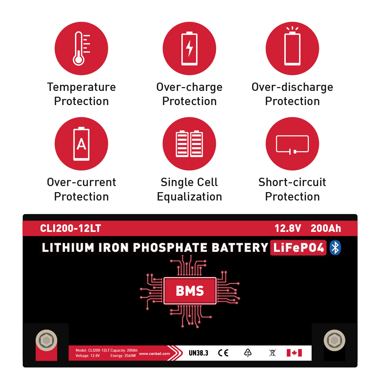 Heated 12V 200Ah Lithium Battery 3 Heated 12V 200Ah Lithium Battery - Image 3