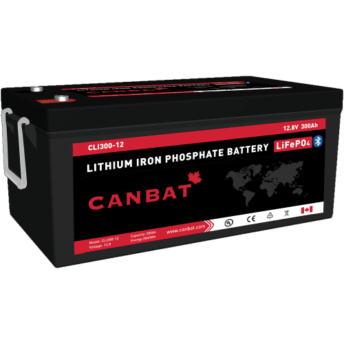 12V 300Ah Lithium Battery (LiFePO4) Canadian made lithium batteries